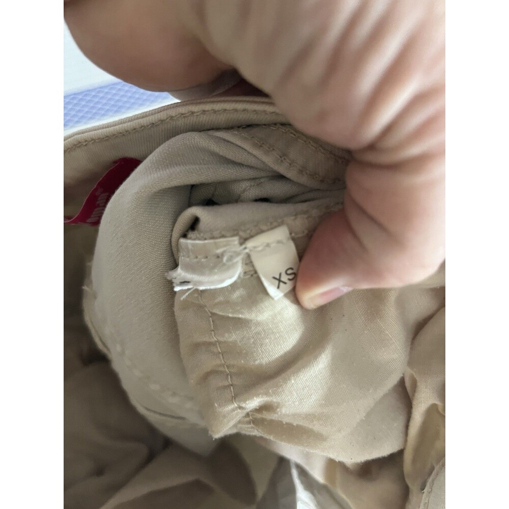 Sexy Woman Hugh Ruse Wide Leg Pants Size XS Tan Casual Comfort - Picture 8 of 8